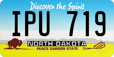 ND license plate IPU719