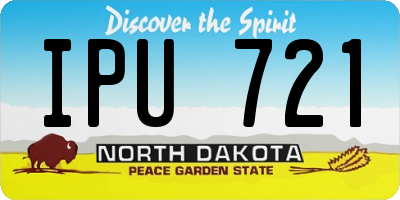 ND license plate IPU721