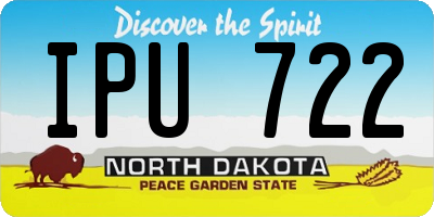 ND license plate IPU722
