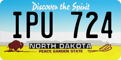 ND license plate IPU724