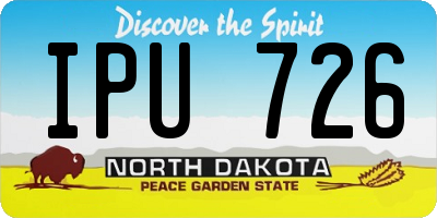 ND license plate IPU726