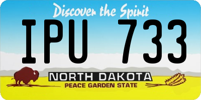 ND license plate IPU733