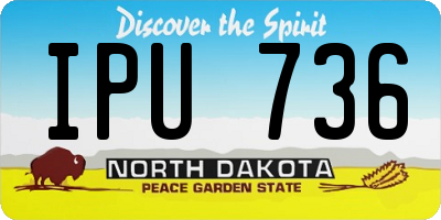 ND license plate IPU736