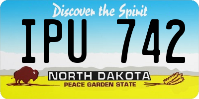 ND license plate IPU742