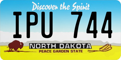 ND license plate IPU744