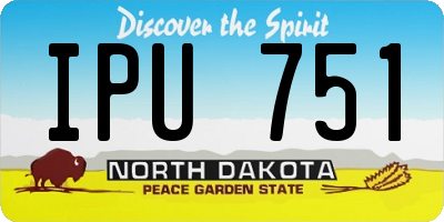 ND license plate IPU751