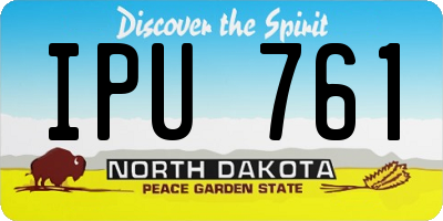 ND license plate IPU761
