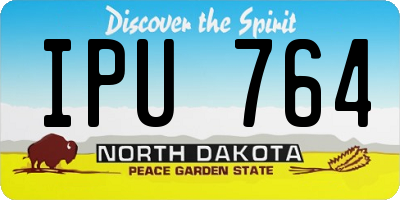 ND license plate IPU764