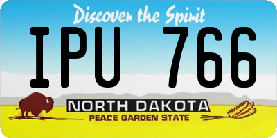 ND license plate IPU766