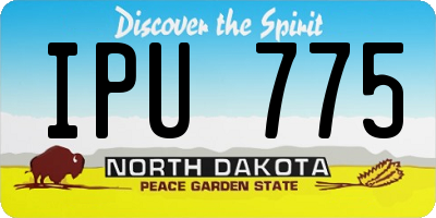 ND license plate IPU775
