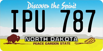 ND license plate IPU787