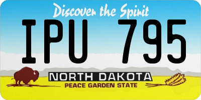 ND license plate IPU795