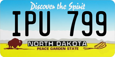 ND license plate IPU799