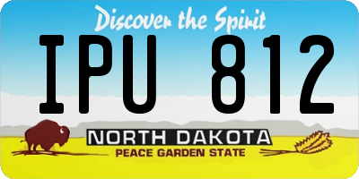 ND license plate IPU812