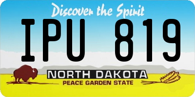 ND license plate IPU819