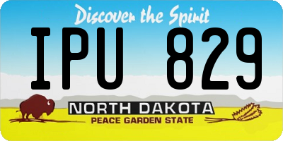 ND license plate IPU829