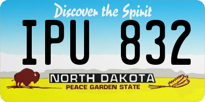 ND license plate IPU832
