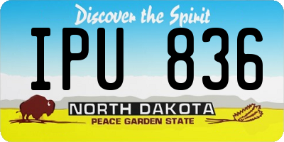 ND license plate IPU836