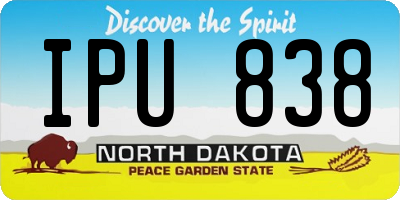 ND license plate IPU838