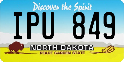 ND license plate IPU849
