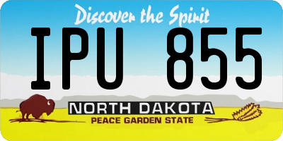 ND license plate IPU855