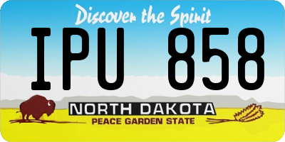 ND license plate IPU858