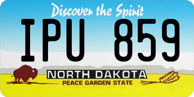 ND license plate IPU859