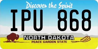 ND license plate IPU868