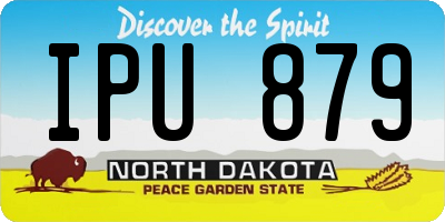 ND license plate IPU879