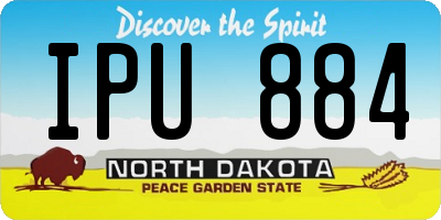 ND license plate IPU884