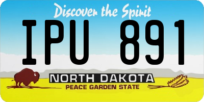 ND license plate IPU891