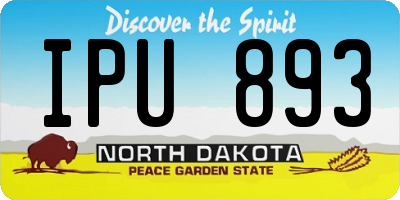 ND license plate IPU893