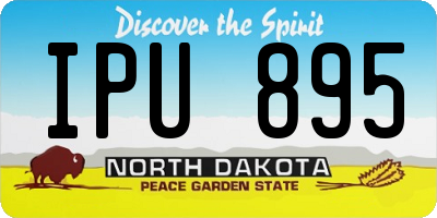 ND license plate IPU895
