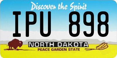 ND license plate IPU898
