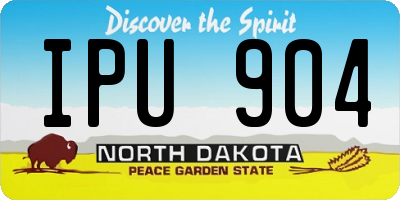 ND license plate IPU904