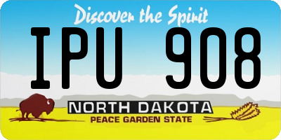 ND license plate IPU908