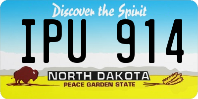ND license plate IPU914