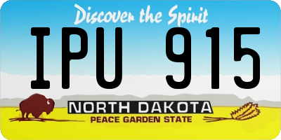ND license plate IPU915