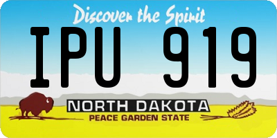 ND license plate IPU919