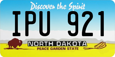 ND license plate IPU921