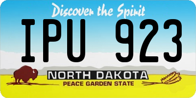 ND license plate IPU923