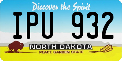 ND license plate IPU932
