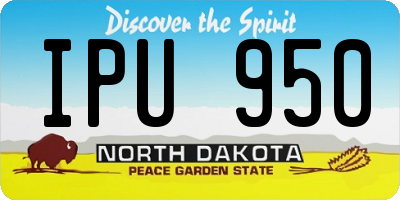 ND license plate IPU950