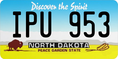 ND license plate IPU953