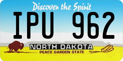 ND license plate IPU962