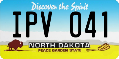 ND license plate IPV041