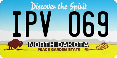 ND license plate IPV069