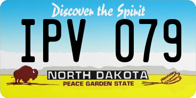 ND license plate IPV079