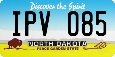 ND license plate IPV085