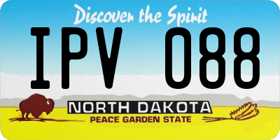 ND license plate IPV088